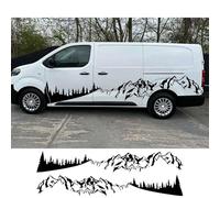 Car Body Side Sticker, For Toyota ProAce Verso, For City, For Mountains Forest Styling Van Camper Graphics Decor Decal Auto Accessories