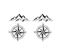 Car Body Stickers - Car Door Decals, Decorative Auto Graphics Pegatinas | Automotive Exterior Decoration System, 4 x Çar Sticker Solution for RV SUV Auto Vehicles Styling