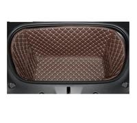 Car Boot Protector with Universal Side Protector Alfombrilla Protectora De Cuero Envolvente Compartimento Capó Delantero para Tesla Model Y Juniper 2025(Coffee Beige Front,Model Y 2024)