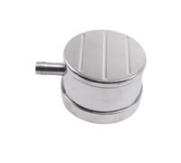 Car Breathing Valve Cover Cap for Chevy Polished Aluminum Push-in Breather W/PVC Tube - Milled W/ 1Inch Neck