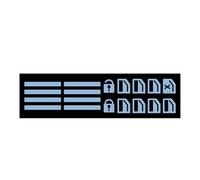 Car Button Stickers - Multi-Color Interior Decal Set, Light Emitting Safety Marking Component | Bright Green Orange Blue Accessory For Dark Environment Driving Security Automotive Cabin Dashboard