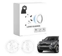 Car Camera Cover, Backup Lens Shield, Clear Protective Film, 2 Piece All Round Protection Waterproof Dustproof Scratch Resistant Easy Install, Driving Safety for Night Road Trip Rain Use