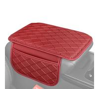 Car Center Console Cover, Leather Armrest Cushion Pad, Heightened Seat Box Support, Elbow Rest Protector, Built-in Storage Pockets for SUV Truck Vehicle Interior Comfort Daily Driving Travel Use