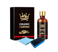 Car Ceramic Coating Kit, Hydrophobic Paint Protection Restorer, 50 ml Auto Shine Enhancer for Long Lasting Gloss Finish, Scratch Resistance Layer Formula, Automotive Detailing Solution