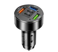 Car Charger 100W 5 Port Fast Charge USB Charger Adapter Socket Interior Accessories For Phone