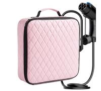 Car Charger Organizer Bag - Portable Large Capacity Storage Box, Electric Vehicle Charging Cable Bag | EV Cable Organizer Case for Trunk Storage Driving Road Trip Commuting Travel Drivers Women Men