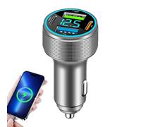 Car Charger Port, 4 puertos Auto Charger Adapter with PD and QC, LED Digital Display Car Plug Adapter Outlet, Car Accessories for Most Vehicles