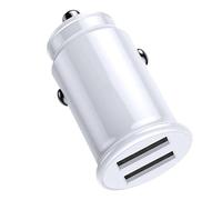 Car Charger - USB Phone Plug |3.1A Smart Phone Adapter Plug,with Retractable Cables, 2 Charging Ports, Voltage Display, Lighter All-Metal Mini Ports Automobile Phones Adapters