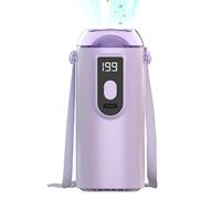 Car Clip Fan - LED Display Cooling Fans, 5 Speed Personal On Vehicle Air Circulation Portable Mini Adjustable Wind RV Truck Sedan System | Ideal for Travel Commuting Business Trip Vacation Outdoor Use