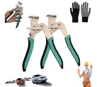 Car Clip Pliers/Disassembly Tools, Efficient Multi-Functional Automotive Snap Ring Pliers with Anti-Skid PVC Handle, Heavy Duty Car Clip Pliers Tool, Easy to Remove Fasteners, and Rivets (2PC)