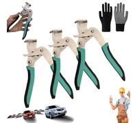 Car Clip Pliers/Disassembly Tools, Efficient Multi-Functional Automotive Snap Ring Pliers with Anti-Skid PVC Handle, Heavy Duty Car Clip Pliers Tool, Easy to Remove Fasteners, and Rivets (3PC)