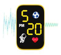 Car Clock LED Digital Clock - 4.6cm Mini Dashboard Time Display | Waterproof ABS Motorcycle Adhesive Luminous Timer | Universal Interior Auto Accessory - Compact Battery Powered