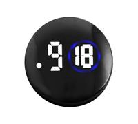 Car Clock, Motorcycle Watch, Analog Display Compact Size Abs Shell Lightweight Build Dashboard Accessory, Digital Clock for Vehicle, Automotive, Cars, Truck 1.57x1.57x0.43 Inches