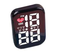 Car Clock - Reloj LED resistente al agua, pequeño reloj digital para salpicadero de coche, moto, barco, camión, SUV, RV, pantalla de vehículos, accesorios interiores, 1,97 pulgadas