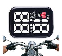 Car Clock - Waterproof Stick On LED Display 50mm Design | Small Digital Clock, Dashboard Time Display, Self Adhesive VehicleClock, Compact Automotive Time Gauge | DashboardDisplay