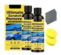 Car Cloth Scratch Remover, Car Scratch Repair Kit with Scratch Remover Paste, Cloth & Sponge, Restore Shine for Painted Surfaces (2Pcs)