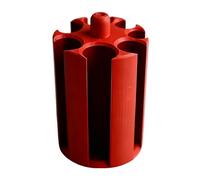 Car Coin Holder, Portable Change Organizer, 2.95×3.54 inches Cylindrical 3D Printed Large Capacity Auto Change Container with Spring-Loaded Slots, Universal Coin Sorter for Penny Dime Cup Holder