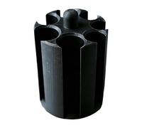 Car Coin Holder, Portable Change Organizer, 2.95×3.54 inches Cylindrical 3D Printed Large Capacity Auto Change Container with Spring-Loaded Slots, Universal Coin Sorter for Penny Dime Cup Holder