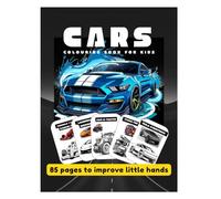 Car Collection Coloring Book for Kids: 96 Fun and Easy-to-Color Vehicles Including Sports Cars, SUVs, Trucks, Fire Trucks, Police Cars, School Buses, ... and Race Cars for Boys and Girls Ages 4-8