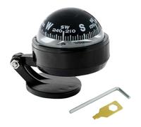 Car Compass - Bola De Tablero Adhesivo, Herramienta De Navegación | 360 ° De Brújula Giratoria para La Navegación del Vehículo, Soporte Estable del Tablero para La Dirección del Camión SUV Marino