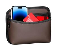 Car Console Organizer | Small PU Leather Auto Organizer Bag | Multifunctional Car Storage For Daily Commuting, Road Trip, Camping, Long Drive, Family Travel & Snack Time