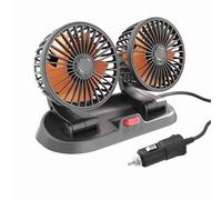 Car Cooling Fan Multifunction Circulator Ideal for Vehicles 24V Type with 360° and 180° Rotation 2 Wind Speed and Easy Installation (24V Type)