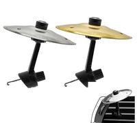 Car Crash platillos Air Vient, Platillos de coche Crash, Platillos dedo Clips ventilación coches, Decoraciones de coches para los amantes de la música, hace que su conducción sea más divertida,