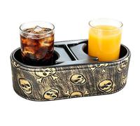 Car Cup Holder - 2 in 1 Adjustable Double Cup Holder Mount Organizer Tray, Automotive Drink Holders for Car Seat, Truck Console, Dashboard, Desk, Bike & Cart Use