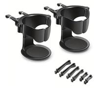 Car Cup Holder Air Vent Outlet Drink Coffee Bottle Can Mounts Holders Beverage Ashtray Mount Stand Universal Accessories(2pcs Black)