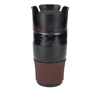 Car Cup Holder Organizer | ABS Material Fits Most Vehicles | Multifunction Interior Accessories for Phones/Drinks/Pens | Black, Coffee, Blue (Black)