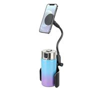Car Cup Holder Phone Mount - 360 Rotation Adjustable Magnetic Cupholder