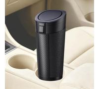 Car Cup Holder Trash Can for Mini Countryman Aceman 2010-2026,Black | Mini Garbage Bin, for Car Door Cup Holder, Double Lid Design, Odorless and Leak Resistant, Wet and Dry, for Car Home Office
