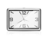 Car Dashboard Clock, Car Clock Quartz Clock Beautiful Car Decoration Watch Ornaments Mini Style Stick-on (White)
