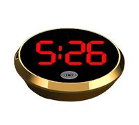 Car Dashboard Clock - Digital Touch Screen Round Display Dashboard Clock | Stylish and Compact Cars Time Display Accessory | Suitable for SUV, Sedan, Small Car, RV and Truck Interior Upgrade Daily