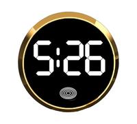 Car Dashboard Clock - Digital Touch Screen Round Display Dashboard Clock | Stylish and Compact Cars Time Display Accessory | Suitable for SUV, Sedan, Small Car, RV and Truck Interior Upgrade Daily