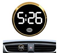 Car Dashboard Digital Clock, Touch Activated Digital Dashboard Clock, Stick On Luminous Small Vehicle Electronic Watch With LED Time Display, Stylish Appearance Car Accessories For SUV, Small Truck