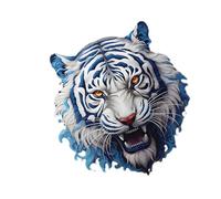 Car Decorative Sticker - Tiger Head Bumper Decal, Creative Auto Self-Adhesive Vinyl For Cars, Motorcycles, Walls, Scratch-Resistant Car Accessory, Decorative Decal For Vehicle And Bike