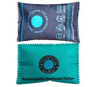 Car Dehumidifier Bags - Color-Changing Silica Gel Desiccant Moisture Absorption | Portable Bags For Closet, Basement, RV & SUV | Fast Reactivation & Long-Lasting Humidity Protection