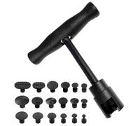 Car Dent Puller Tool, Carbon Steel And Nylon Dent Remover, No Drilling or Grinding, Reusable Design, 9.9cm Handle, 9.2cm Pull Rod, Easy Dent Repair For Cars, Compact 18x15x5cm