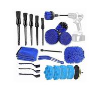 Car Detailing Brush Kit Drill Wire Cleaning Brush for Car Interior Exterior Dashboard Air Vents 21pcs