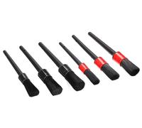 Car Detailing Drill Brush - Juego de 6 cepillos para Limpieza de Coche, 6 Unidades, Cuidado Profesional del Coche, Limpieza y Lavado del Coche, para Interior y Exterior, Motor, Ruedas, Limpieza del