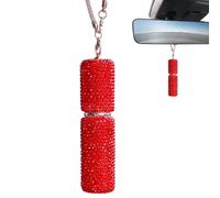 Car Diffuser - 5ml Refillable Interior Decor, Empty Hanging Car Air Freshener Bottle with Elegant Crystal Design and Leakproof Absorbent Wick System, Decorative Perfume Diffuser for Women Driver