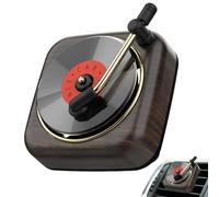 Car Diffuser - PC, 6.14x6.14x2.68in Air Freshener Retro Phonograph Design