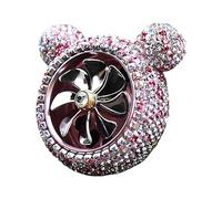 Car Diffusion Vent Clip - Pink/Gold, Long Lasting Stylish Fan Air Freshener Glitter, Car Odor Eliminator, Odor Neutralizer, Rotating Fan Design, 2.5 pulgadas | Auto, Truck, SUV, Cars, Van, Taxi