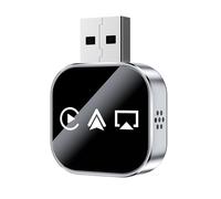 Car Display Video Adapter Wireless CarPlay Android Auto for iPhone & Samsung, Plug and Play HD Screen Mirroring for Car GPS Navigation, Music Streaming, Hands-Free Calls & Parking Aid