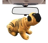 Car Dog Doll Heads, Puppy Decor Resin Shaking, 5.51x2.76x3.54 Inches Portable Adorable Puppies Statues, Miniature Dog Model Gift for Pet, Dogs Ornaments
