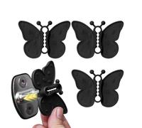 Car Door Latch Cover - Silicone, 4 Piece Butterfly Lock Protector, Flexible Door Latch Guard | Universal Auto Cover for SUV RV Sedan Pickup Van Trailer Truck Vehicle Accessories