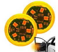 Car Door Lights - 5 LED Flashing Flares Light, USB recargable emergencyy Disc Beacon, impermeable Car Door Warning Safety | Flash Lights For Vehicles Van Truck Decor Travel Accessories
