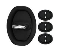 Car Door Lock Latches Cover, 4pcs Entryway Locks, Silicone Car Latch Protector Adhesive, Precise Fit Vehicle Latches Pad to Reduce for Caravan, SUV and Minivan, 3.7x2.76 inches