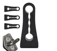 Car Door Lock Sound Damper, Rubber Shock Absorber Pads, 4 piezas Sound Buffer Seals, Stylish Vehicle Noise Reducer, Ideal para viajes, Interior Upgrade, Quiet Drive, 1,97 x 0,79 x 0,39